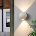 Multi-Beam Aluminum Sphere Wall Sconce Triberon – White 2-Beam, entrance lifestyle
