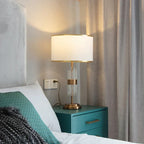 Minimalist Fabric Shade Table Lamp Velantis – Lifestyle View 4