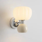 Ribbed Opal Dome Wall Sconce Trivex – White Glass Ball