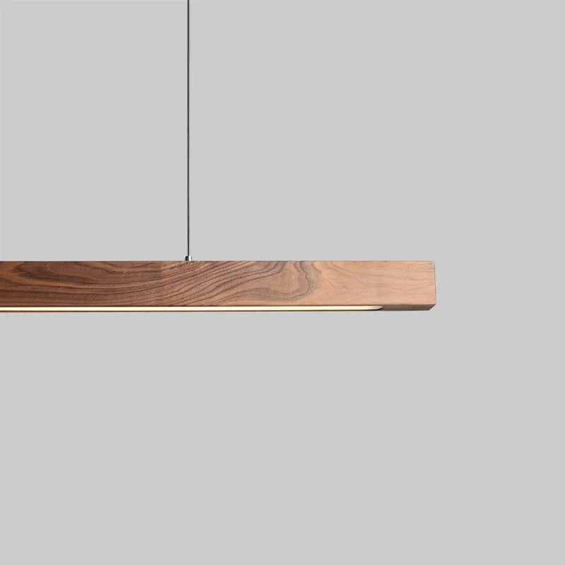 Scandinavian Wood Linear Pendant Oyaelindra – Ash finish detail