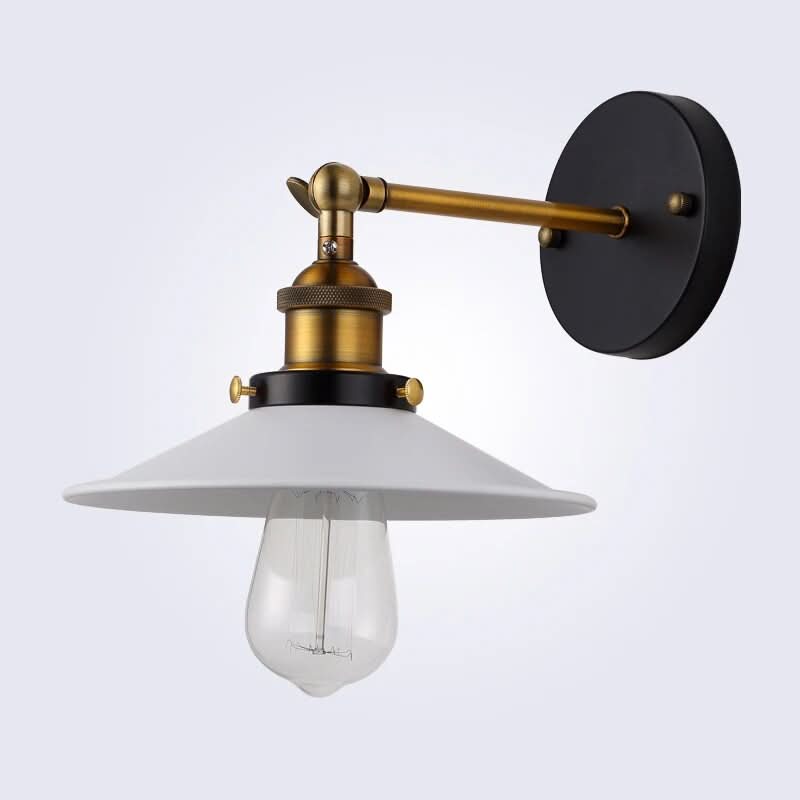 Vintage Brass Cone Wall Sconce Brimwell – Lifestyle View 4