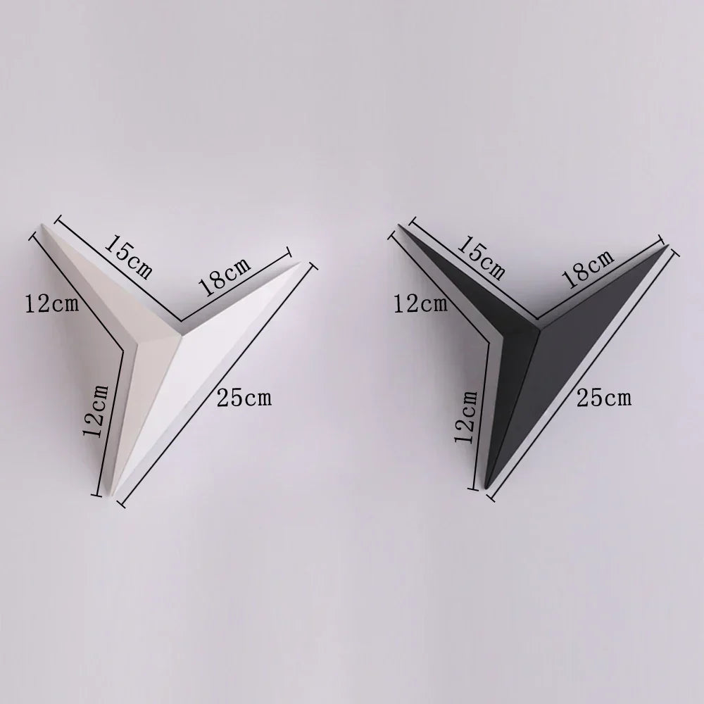 Geometric Triangular Gold Wall Sconce Kalmon – Lifestyle View 2