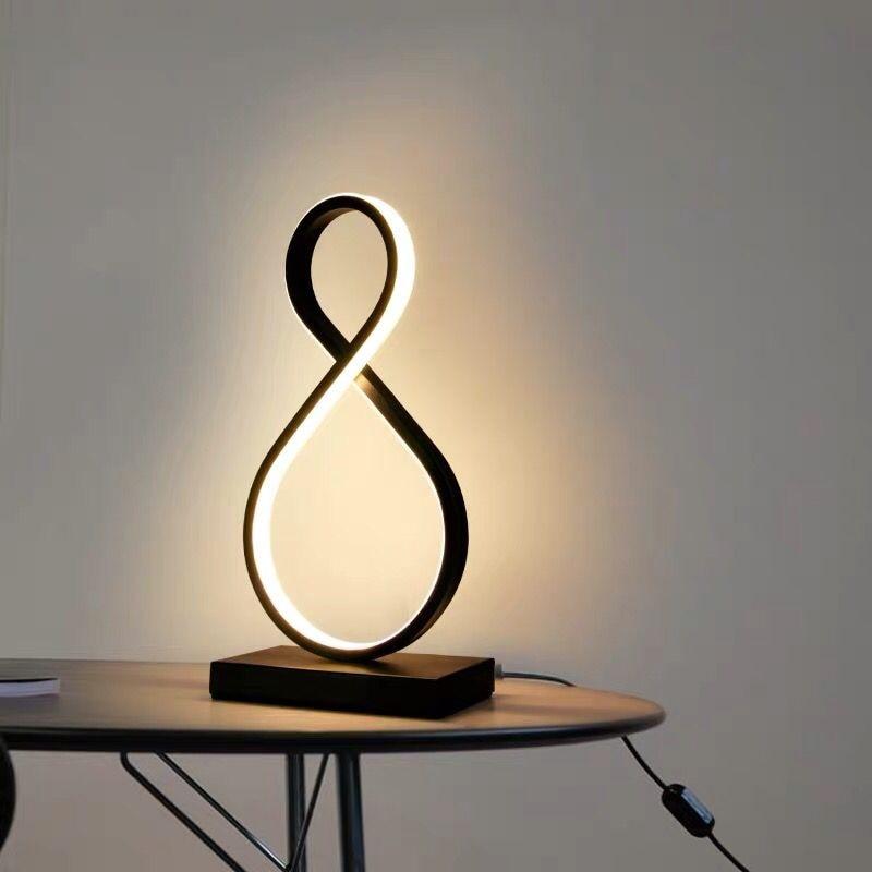 Sculptural Line LED Table Lamp – Acrylith