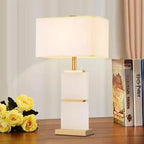 Clean-Lined Sculptural Table Lamp Celdon – Lifestyle View 3