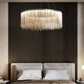 Metal Chain Tassel Chandelier Celsira – Bedroom Lifestyle