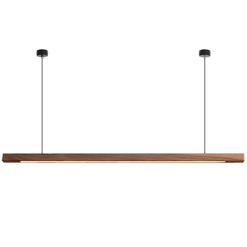Linear Wood LED Pendant Cemion – Walnut Wood