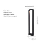 Sculptural Aluminum Arc Outdoor Light Ersello – Product Detail 5
