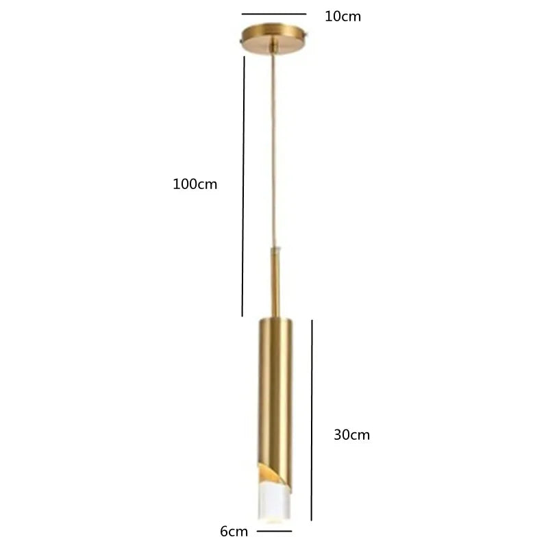 Aluminium Gold Pendant Light Dornex