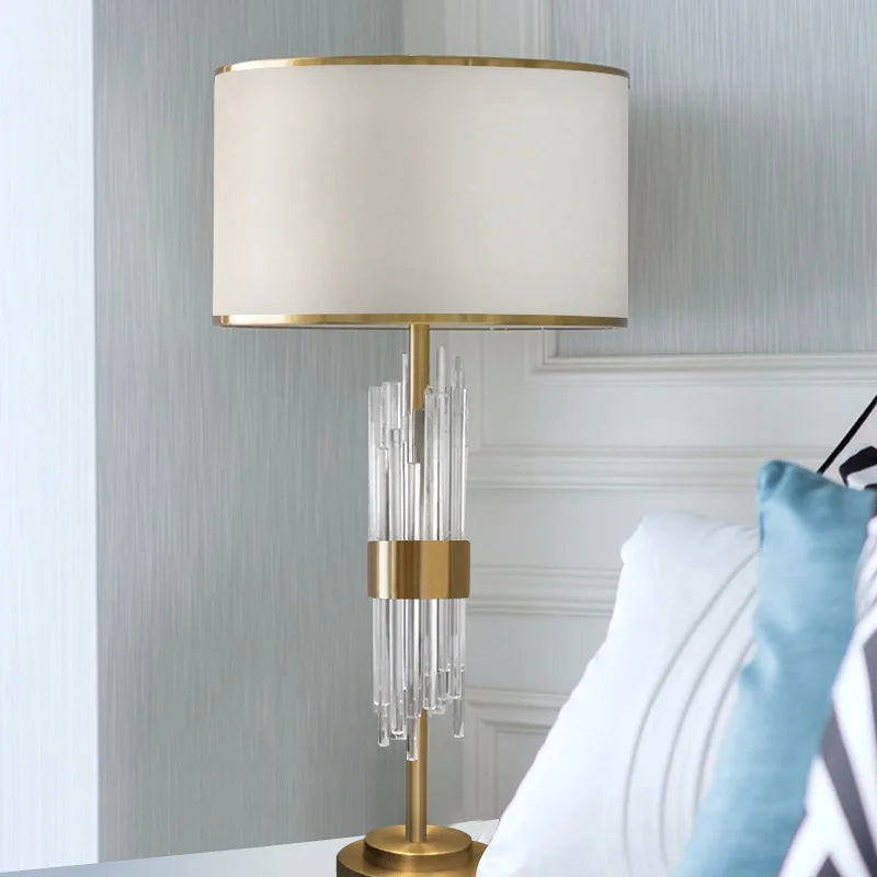 Minimalist Fabric Shade Table Lamp Velantis – Product Detail 10