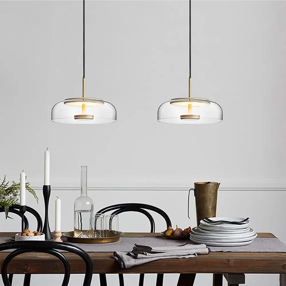 Coloured Glass Dome Pendant Light Arelux – Hero Shot