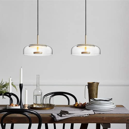 Coloured Glass Dome Pendant Light Arelux – Hero Shot
