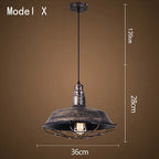 Forgeron Weathered Patina Pendant Light – Dimensions Ø36×H28cm