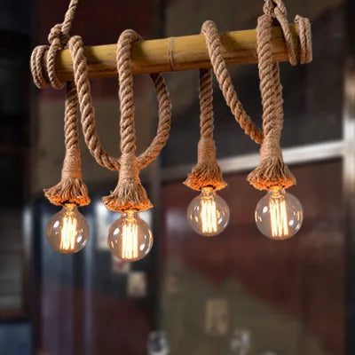 Organic Bamboo Wood Chandelier Dorion – Product Detail 12