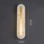 Hand-Finished Copper Marble Wall Sconce Helvor – Product Detail 8