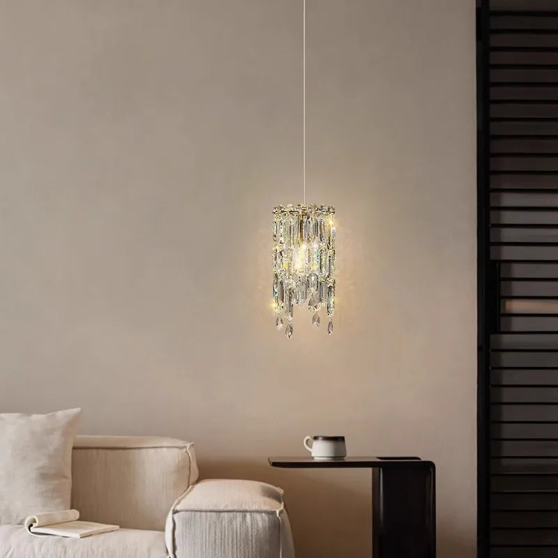 Cerovax crystal pendant light — detail view