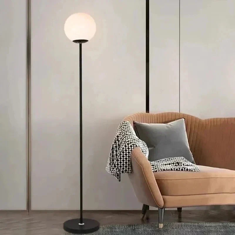 Celnox floor lamp - lit ambiance in a living room corner