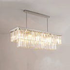 Stainless Steel Linear Chandelier Corveaux – Lifestyle View 2