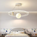 Stellion cosmic astronaut pendant light, White finish, lifestyle in kids bedroom