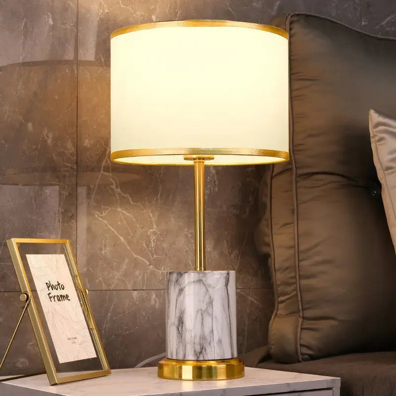 Premium Fabric Touch Bedside Lamp Cellon – Lifestyle View 3