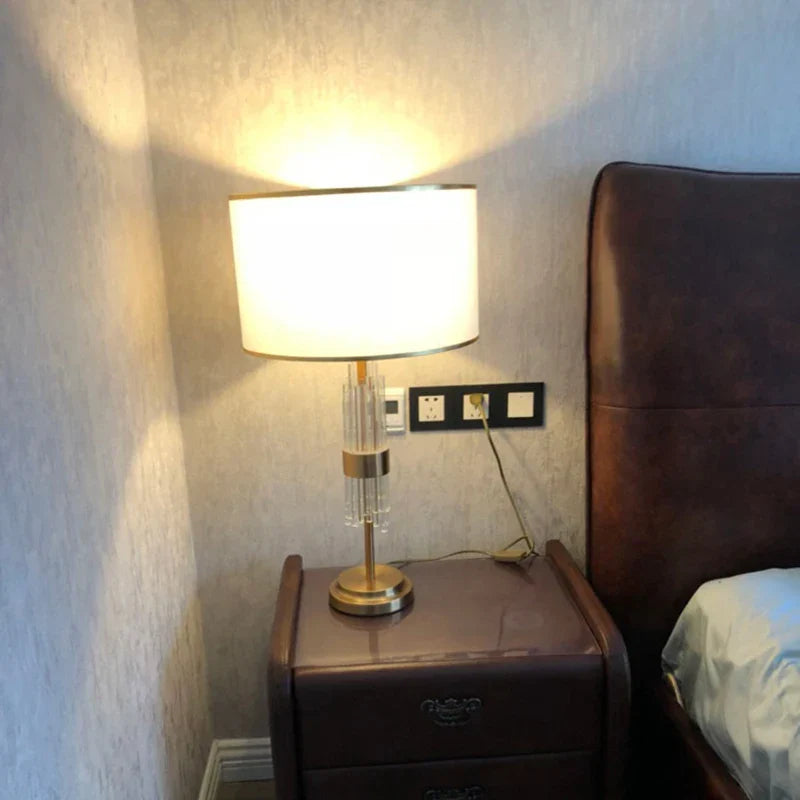 Minimalist Fabric Shade Table Lamp Velantis – Lifestyle View 3