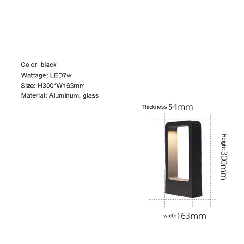 Sculptural Aluminum Arc Outdoor Light Ersello – Lifestyle View 4