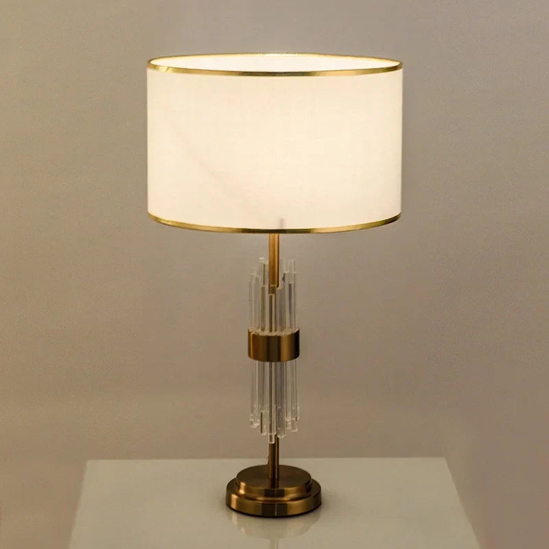 Minimalist Fabric Shade Table Lamp Velantis – Product Detail 7
