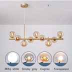 Modern Metal Cluster Chandelier Helindros – Lifestyle View 3