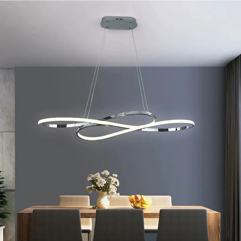 Refined Aluminium Linear Pendant Light Cemura – Product Detail 9