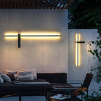 Elixora Linear Outdoor Wall Light - Black finish