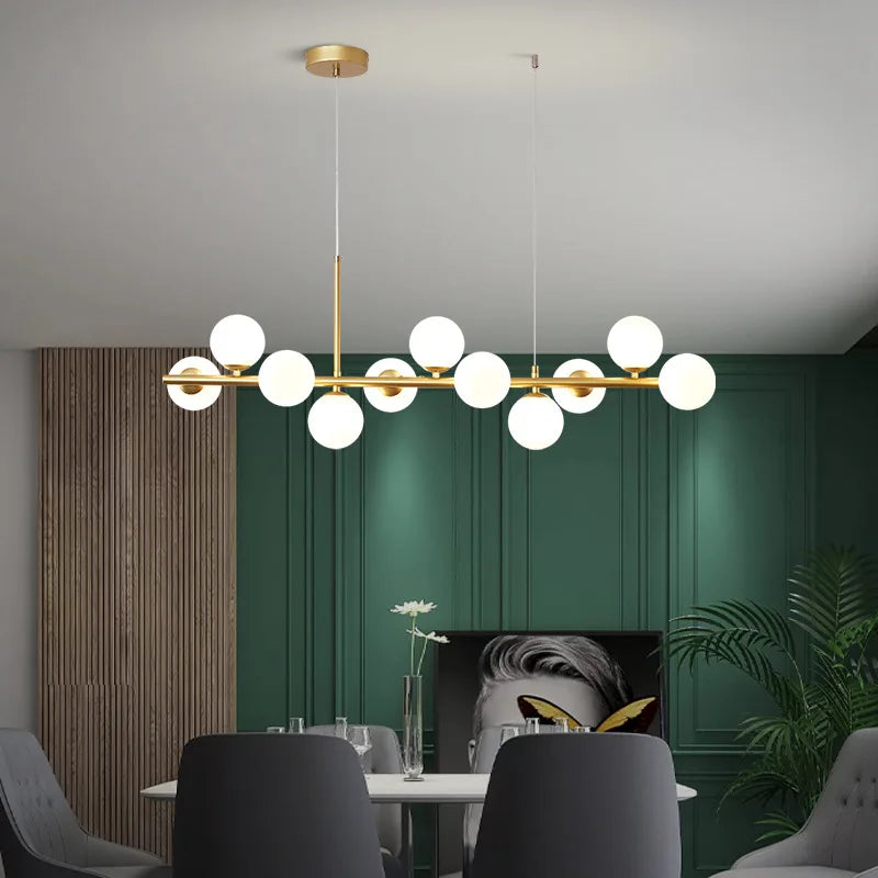 Clustered Glass Sphere Chandelier Maveth – Hero Shot