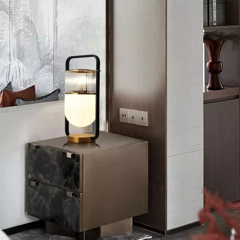 Contemporary Sculptural Bedside Lamp Cavrel – Lifestyle View 3