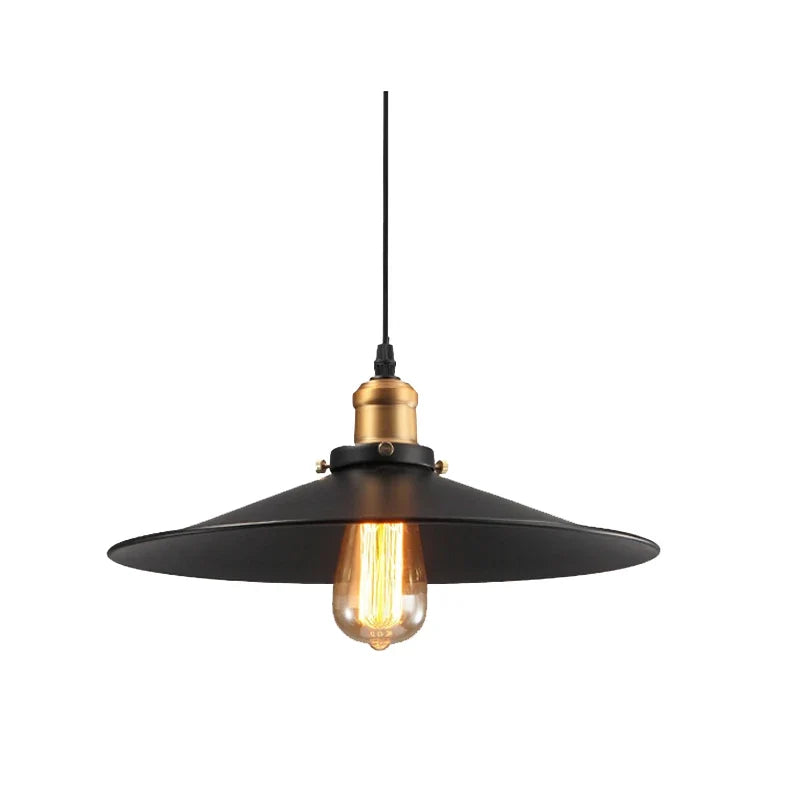 Forgeron Saucer Shade Pendant Light – Brass Fitting Detail Ø36×H15cm