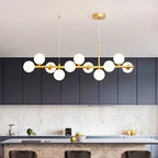 Modern Metal Cluster Chandelier Helindros – Lifestyle View 2