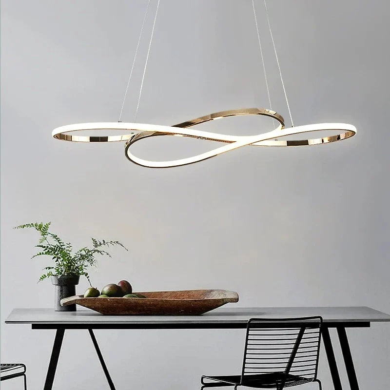 Refined Aluminium Linear Pendant Light Cemura – Product Detail 5