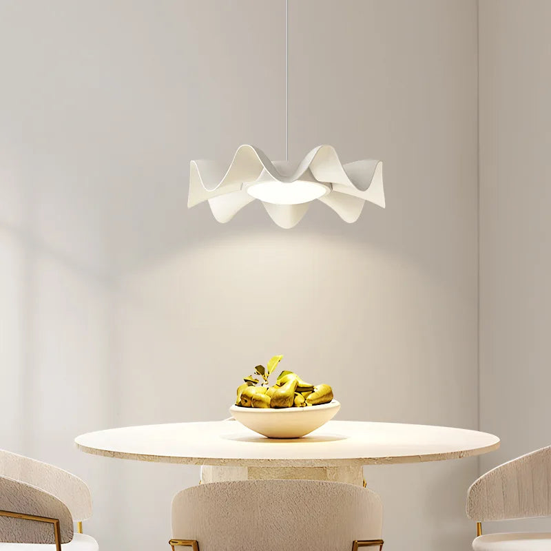 Sculptural Wave Pendant Light Daelo - Lifestyle View