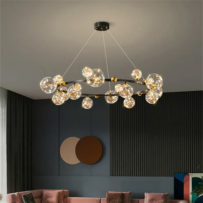 Glass Bubble Ring Chandelier – Dormon