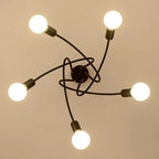Retro Gold Wire Arm Ceiling Light Arula – Product Detail 5