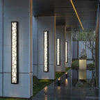 Modern Linear Aluminum Wall Sconce Therion – Outdoor Corridor Lifestyle