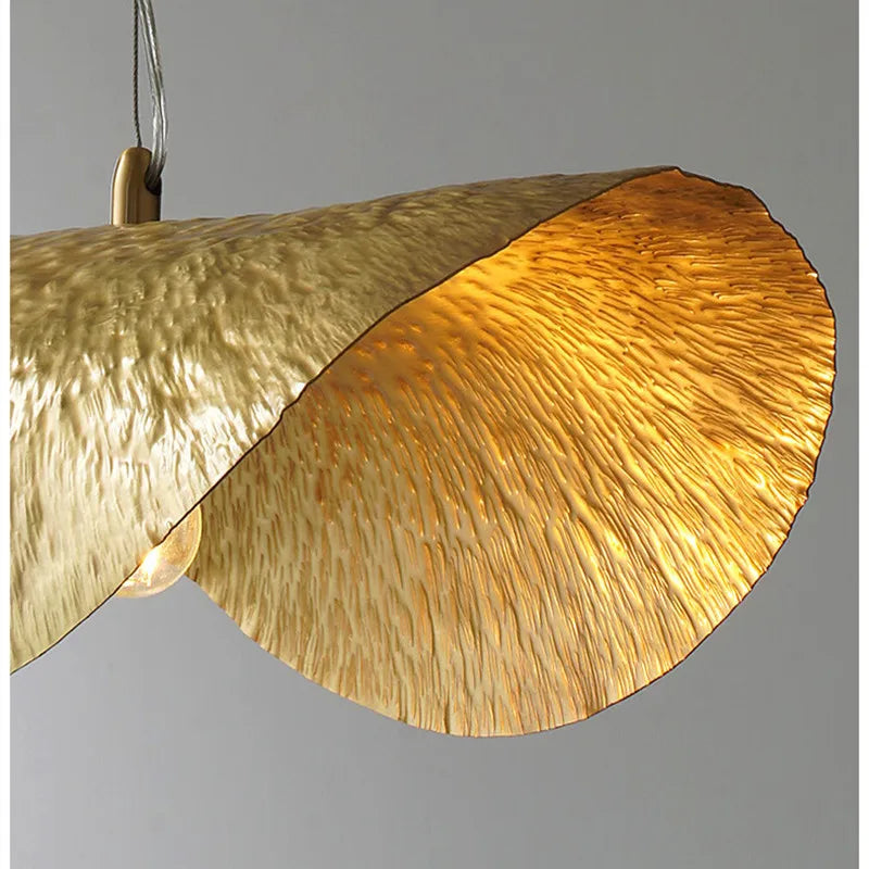 Hammered Brass Dome Pendant Light Huaeloria – Product Detail 5