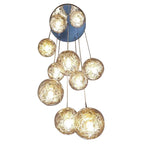 Silver Glass Chandelier Dalera – Lifestyle View 4