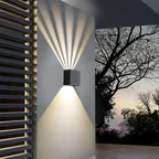 Minimalist Aluminum Square Outdoor Light Valorin – Hero Shot