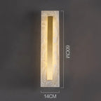 Hand-Finished Copper Marble Wall Sconce Helvor – Product Detail 7