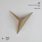 Geometric Triangular Gold Wall Sconce Kalmon – Product Detail 5
