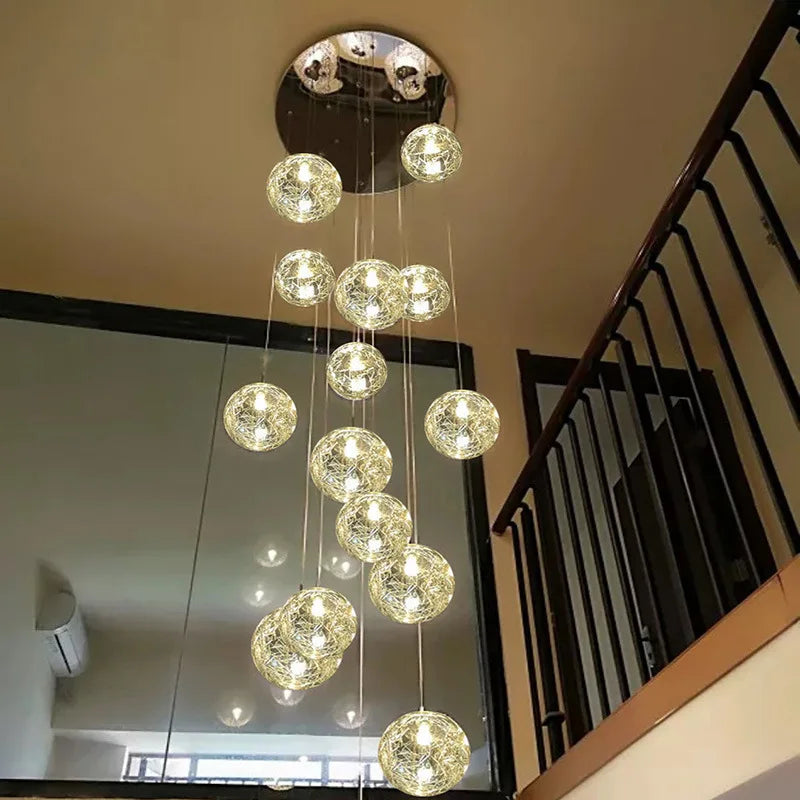 Silver Glass Chandelier Dalera – Hero Shot