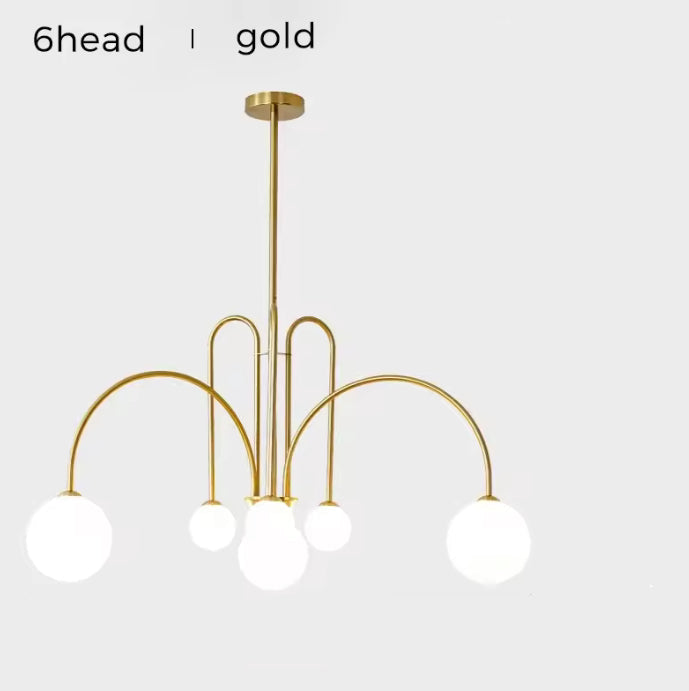 Sculptural Steel Arched Globe Chandelier Aurion – Product Detail 10