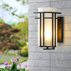 Minimal Iron Geometric Outdoor Light Kestral