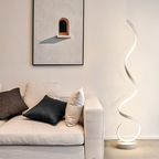Sculptural Aluminum Spiral Floor Lamp Helivorn – Hero Shot