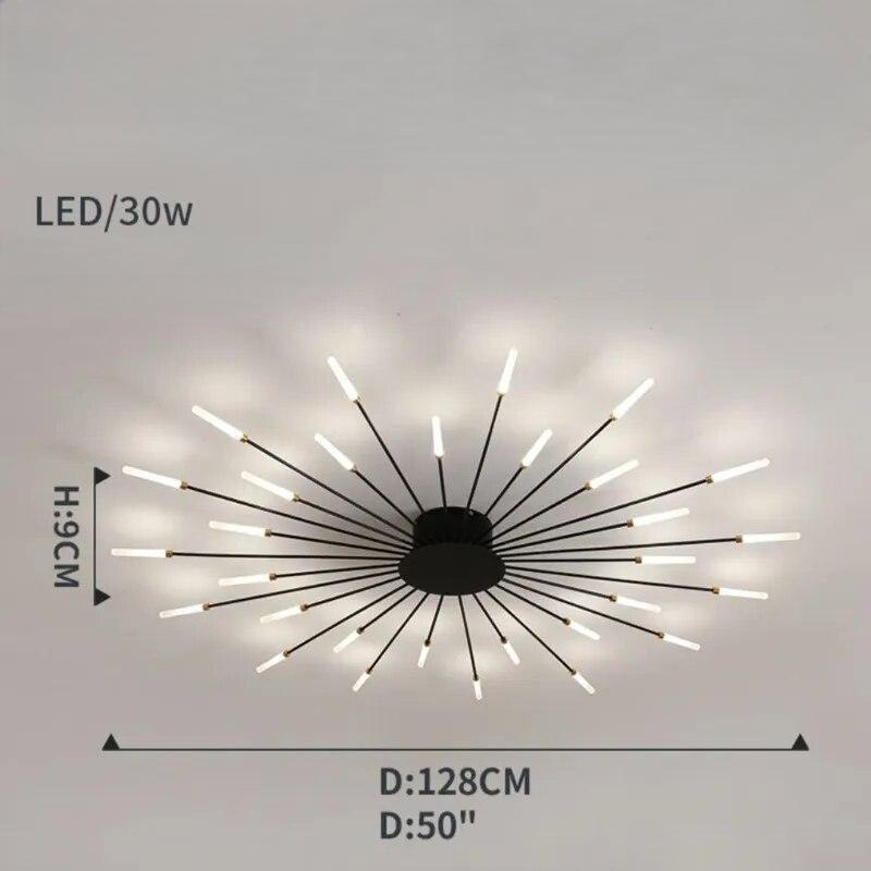 Radiant LED Wand Starburst Ceiling Light Anelux – Product Detail 7