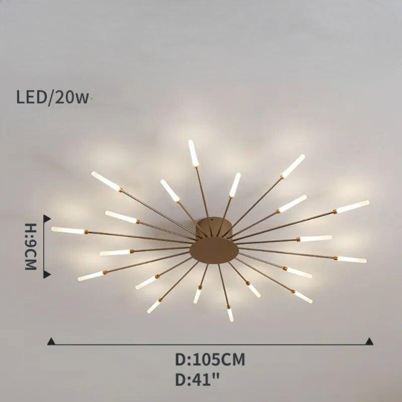 Radiant LED Wand Starburst Ceiling Light Anelux – Product Detail 10