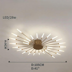 Radiant LED Wand Starburst Ceiling Light Anelux – Product Detail 12
